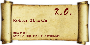 Kobza Ottokár névjegykártya