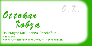 ottokar kobza business card
